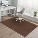 Office Chair Mat for Hardwood Floor, 40" x 55" Desk Computer Chair Mat, Under Desk Rug, Large Anti-Slip Hard Floor Protector for Office Home, Coffee