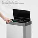 EKO Mirage X 80 Liter / 21.1 Gallons Motion Sensor Trash Can, Automatic Large Kitchen Trash Can Touchless, Stainless Steel