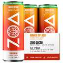 ZOA Zero Sugar Energy Drinks, Mango Splash - Sugar Free with Electrolytes, Healthy Vitamin C, Amino Acids, Essential B-Vitamins, and Caffeine from Green Tea - 12 Fl Oz (12-Pack) (EXP 10/12/26)