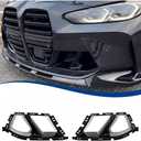 Front Bumper Air Duct Compatible with 2021-2025 M3 M4 model Splitter MP-Style ABS (G80 G82 G83, Gloss-Black)