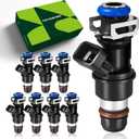 DMYQWL V8 4.8L/5.3L/6.0L Fuel Injectors Compatible with Chevy&GMC - Silverado 1500/2500(2001-2006), Sierra 1500/2500(2000-2006),Tahoe(2000-2006),Yukon (2001-2006),Replace#17113553,FJ315 (8pcs)