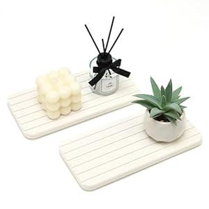 Diatomaceous Earth Dish Drying Mat for Bathroom Sink Tray Kitchen Counter Soap Dish White Diatomite Stone Sink Trays Absorbent Coasters Water Absorbing Stone Quick Drying Tray Kitchen Sink Accessories