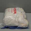 vctops 4 Pieces Recliner Chair Covers, Geometric Jacquard Plush Recliner Slipcovers Soft Fuzzy Sofa Couch Cover Anti-Slip Furniture Protector with Elastic Bottom for Kids Cats Dogs (Cream,1 Seat)