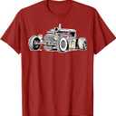 Rust Bucket Outline Rat Rod Hot Rod Diesel T-Shirt L