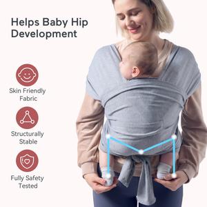 Momcozy Baby Carrier Air Mesh - Baby Wrap for Newborns to Toddler 8-35 lbs - Cooling, Breathable, and Lightweight