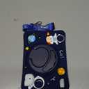 for iPad mini 7 A17 Pro 2024, for iPad mini 6 Case 8.3 Inch Boys Cute Astronaut Cover Kawaii Spacemen Cool with Rotating Stand + Strap Soft Silicone Funda for iPad mini 7th/6th Gen Cases