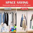12 Pack Space Saving Hangers for Clothes, Collapsible Metal Hangers Organizer, Clothes Space Savers, Closet Organizers and Storage, Dorm Room Essentials (Silver)