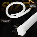 Qasim 12inch/30CM Sequential Switchback LED Strip 12V Car LED Flexible Strip Lights Dual Color White/Amber DRL Turn signal Lights Retrofit-2Pack
