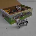 Jumbo Safari Animal Figurines, 12 Piece African Jungle Zoo Set, Realistic Elephant, Giraffe, Lion Toys for Toddlers, Kids Birthday