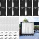 12 Pack Outdoor Curtain Weights, 24oz Large Capacity Curtain Weights Bags Drapery Bottom Weighted Sandbag Bags with Sealed Bags & Clips for Drapes Pergola Cabana Gazebo Garden Yard
