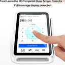2PC Square Terminal Screen Protector and Protective CaseModel:Square Terminal,Tempered Glass [Scratch-Resistant] [Touch Sensitive] [Easy Install] 9H Hardness Screen Protector for Square Terminal