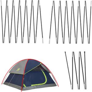 3 PCS Tent Poles Replacement for Coleman 4 Person Sundome Camping Tent, Camping Tent Accessories for Coleman Sundome Tent, Pre-Assembled Replacement Poles