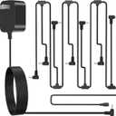 Power Cord for Hallmark Keepsake Christmas Decoration Compatible with Hallmark Keepsake Power Cord,DC 5V and 7-Plug Adapter Set for 2.5 mm Diameter Power Interface