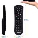 Philips Universal Remote Control for Samsung, Vizio, LG, Sony, Sharp, Roku, Apple TV, RCA, Panasonic, Smart TVs, Streaming Players, Blu-ray, DVD, Simple Setup, 4-Device, Black, SRP9141A/27