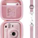Hard Case Replacement for Fujifilm Instax Mini 12/11 Instant Camera (Blush Pink Case)
