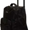 Rockland Double Handle 17" Rolling Backpack, Black, One Size
