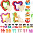 30 Pcs Sandwich Cutter and Sealer Set, Sandwich Cutters for Kids Lunch, Decruster Sandwich Maker,Vegetable Cutter Shapes,Bread Cookie Cutters for Kids Lunchbox and Bento Box