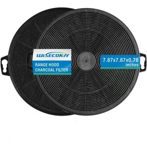 Carbon and Charcoal Filters for MCBON Range Hood Replacement IE71, IE71-BLACK, TE77, Size is 7.87"L x 7.87"W x 0.78"Th Inches RCF-05 (2)