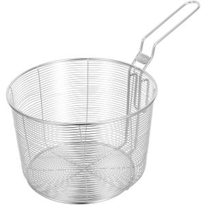 Kichvoe Mesh Pasta Basket - Stainless Steel Mesh Spider Strainer - Noodle Strainer Spaghetti Spoon Fried Food Container Deep Basket Skimmer for Noodles Dumpling