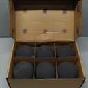 Stanbroil Ceramic Fire Balls - 5” Round Fire Stones for Fire Pit Fire Bowl and Fireplace - Set of 6, Black