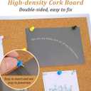 2Pcs Small Cork Bulletin Board, 11.81"×15.74" Desktop Cork Board with Stand