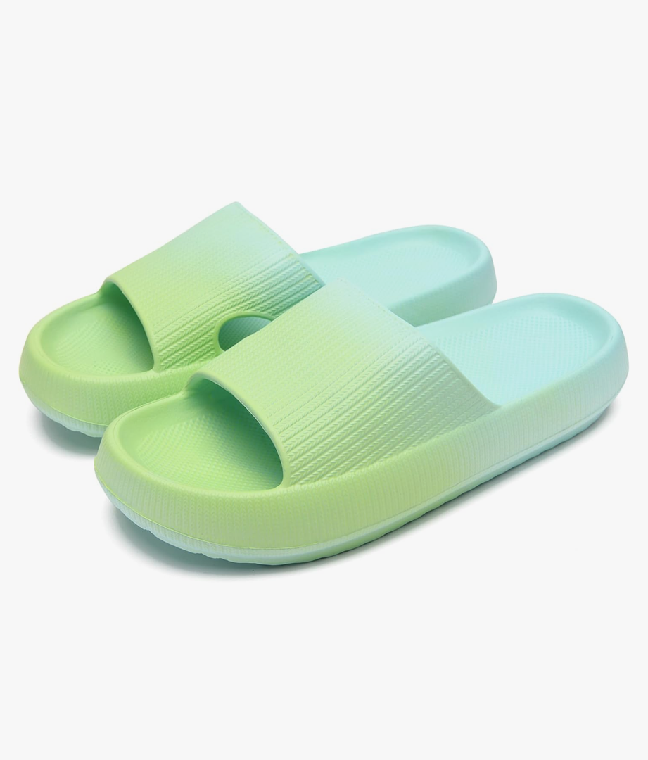 rosyclo Cloud Slippers for Women and Men, Pillow House Slippers Shower Shoes Indoor Slides Bathroom Sandals, Ultimate Comfort, Lightweight, Thick Sole, Non-Slip, Easy to Clean, 10-10.5 Women/9-9.5 Men