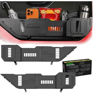 Front Door Pocket Metal Storage Box for Jeep Wrangler JL JLU 4XE 2018-2025 & Gladiator JT 2020-2022 2023 2024 2025 Accessories Door Storage Organizer (JL-Advanced-Upgraded)