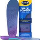 Dr. Scholl's Walk Longer Insoles - Comfortable Plush Foam Cushioning Inserts for Walking, Hiking, and Standing on Feet All-Day with Arch Support - Walk 50% Longer Without Muscle Fatigue