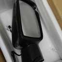 Right Passenger Side Door Mirror Compatible With 2013-2018 Ram 1500 2500 3500 With Power Folding Power Glass Heated Turn Signal Puddle Lights Black Replace#68096196AF (Right, 9+2Pins)