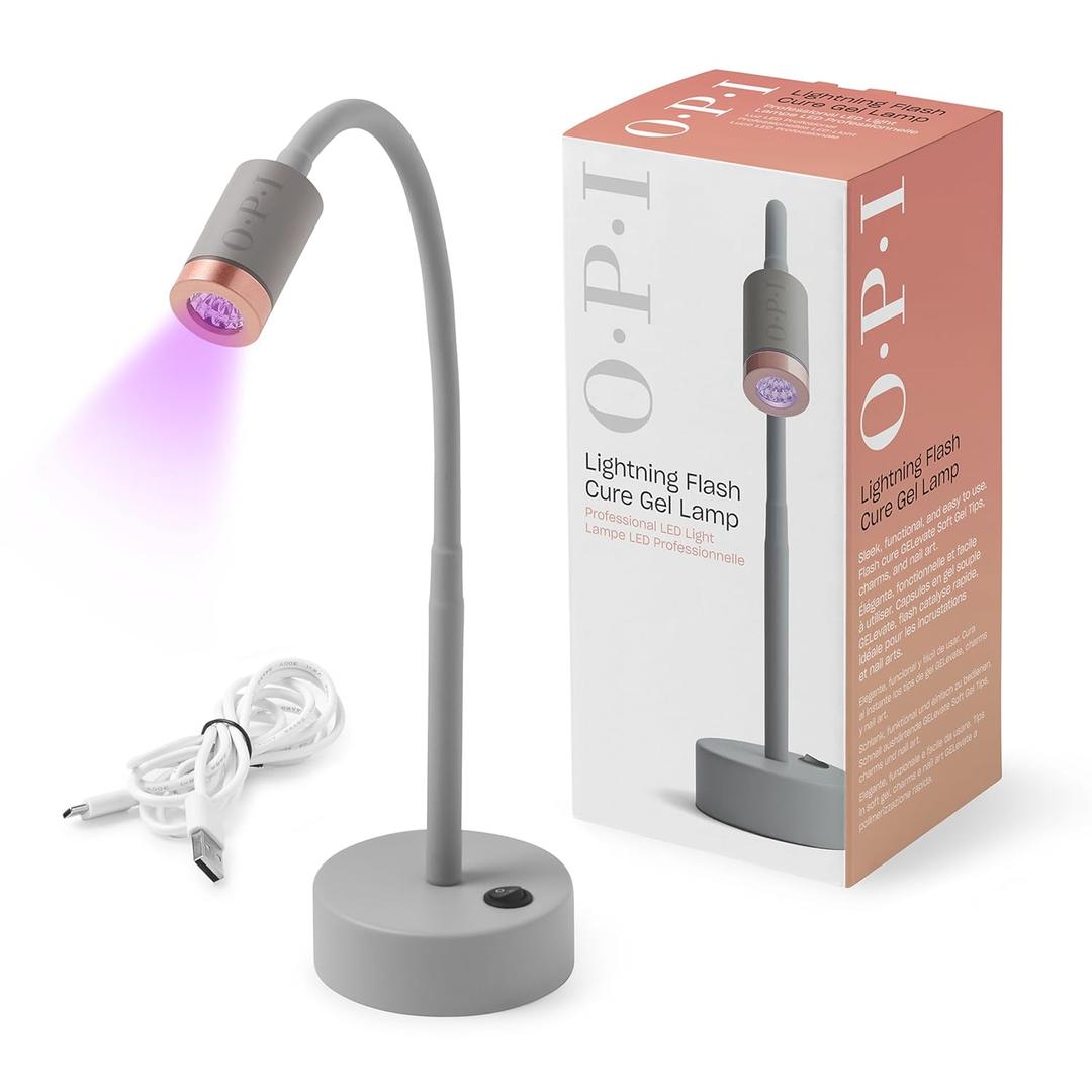 OPI Cordless Lightening Flash Cure Gel Lamp | Touch LED Light | Lightweight, Portable, & 360 Movement