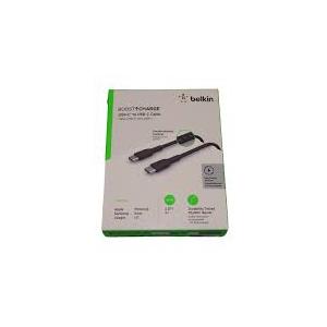 Belkin - BOOST↑CHARGE Braided USB-C 2.0, Fast Charging Cable 100W for iPhone, iPad, MacBook, Samsung, Nintendo Switch 2 & More - Black