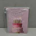 Motiskyy Birthday Gift Card Book 7 x 5 Inch Happy Birthday Booklet Organizer Greeting Card Album Keeper Personalized Gift for Birth Party Supplies (Bright)