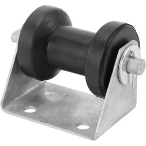 4" Boat Trailer Spool Stationary Keel Roller Bracket Assembly for 2" Trailer Tongue Frame
