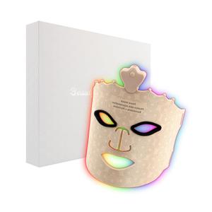 Face Mask Light Therapy, 7 Color Red Light Therapy for Face, LED Facial Light Therapy Device, Rechargeable Cordless Skin Care Face Mask for Wrinkle Reduction, Gray