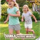3 Pack Girls Athletic Shorts