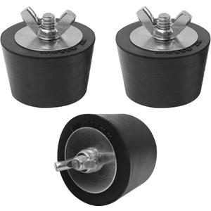 1.5" Rubber Pool Winterizing Plug Pool Return Plugs Pool Skimmer Plug Pool Freeze Plugs with Stainless Steel Screw Bolts - 3 PCS