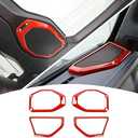 JeCar Orange Top Speaker Bezel Trim Cover for 2018-2023 Jeep Wrangler JL JLU Gladiator JT