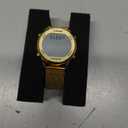 Women's Step Counter Pedometer Watch with Stainless Steel Bracelet, Stylish Design, No App, No Charging Needed for Step, Calorie, Distance, Alarm, Countdown TimerTU-2401 (Gold)