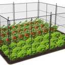 8 Panels Chicken Wire Plant Protectors, 19ft(L) x 24in(H) Plant Protectors from Animals, Raised Garden Bed Fencing, Garden Protection Bunny Barricades from Chicken Squirrels for Vegetables