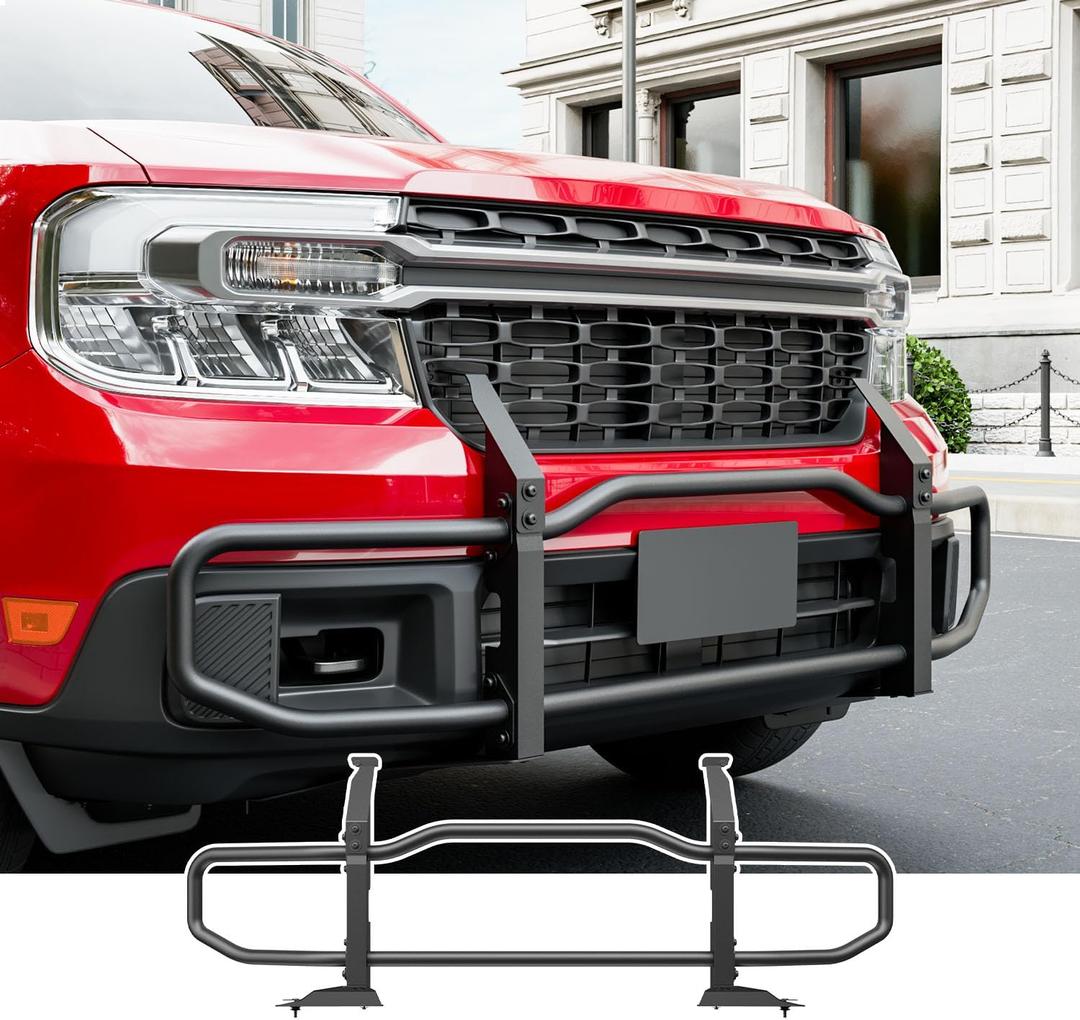 Bull Bar Compatible with 2022-2024 Ford Maverick XLT Brush Guard Grille Brush Guard Front Bumper NO 2025 Replacement for 2022-2024 Ford Maverick XLT Accessories