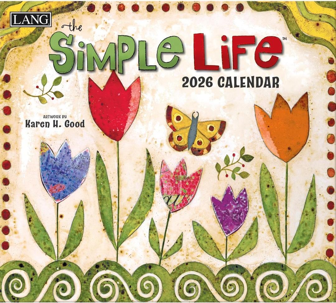 LANG SIMPLE LIFE 2026 Wall Calendar - Made in USA