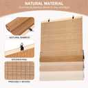 ALIMOO Bamboo Blinds Cordless Roll Up Shades for Windows, Light Filtering Cordless Roller Shades for Indoor Outdoor Home Patio Porch 60" W x 72" H