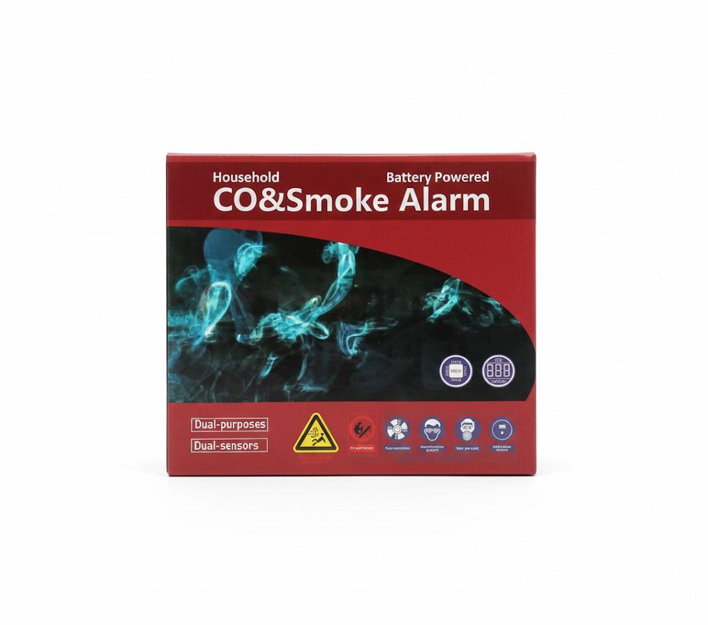 PETRICOR Smoke Detector with Photoelectric Sensor, LCD Display, Battery Operate