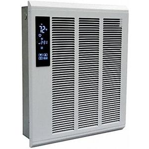 Qmark SSHO4004 Smart Series Digital Programmable LED Touchscreen Wall Heater for Home or Commercial Use, 4000 Watt, 240 Volt, White