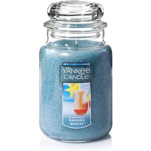Yankee Candle Bahama Breeze Scented, Classic 22oz Large Jar Single Wick Candle, Over 110 Hours of Burn Time, Perfect for Tropical Beach-Themed Setting