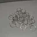 40Pcs Macrame Hoops Ring, BetterJonny 2 Inch Metal Craft Rings Hoops Silver Dream Catcher Rings Wreath Hoop Rings for Home Decorations DIY Crafts and Wall Hanging Crafts