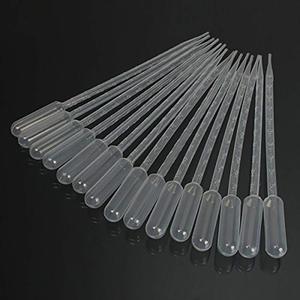 Clear White Plastic Liquid Dropper Pasteur Disposable Graduated Transfer Pipettes Pipetting 10ML(100 Pack)