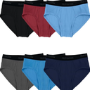 Fruit of the Loom Men's Underwear Briefs, Tag Free & Moisture Wicking, Assorted Color Multipacks L