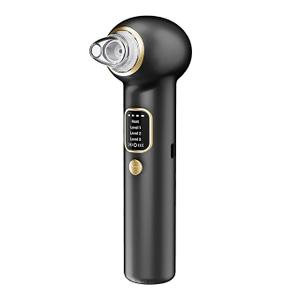 Pore Vacuum Blackhead Remover, Blackhead Extractor with 3 Adjustable Suction Levels, 5 Probes, Blackhead Remover Tools for Women and Men (Black)