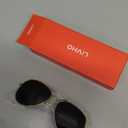 livho Sunglasses for Men Women Aviator Polarized Metal Mirror UV 400 Lens Protection (Gold Black)